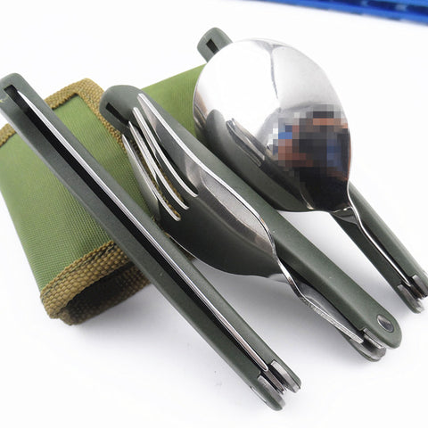 Multifunctional Folding Stainless Steel Cutlery