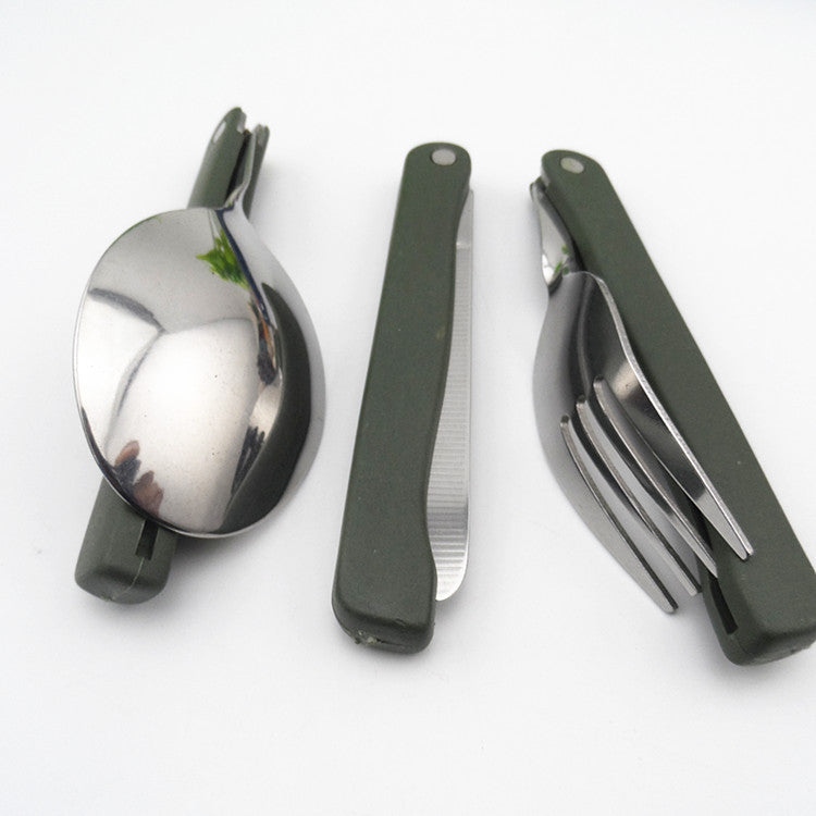 Multifunctional Folding Stainless Steel Cutlery