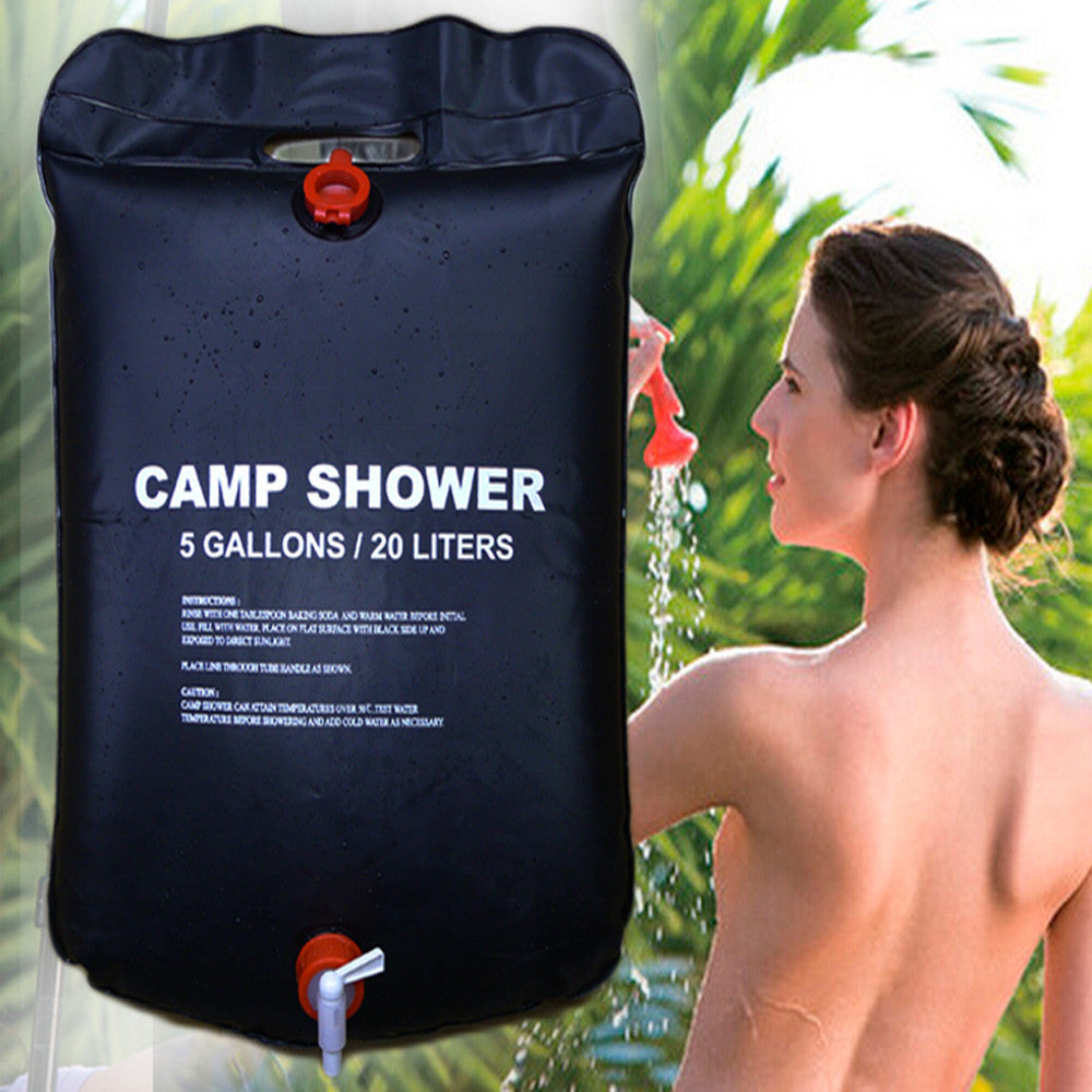 Solar Energy Heated Camp PVC Shower Bag