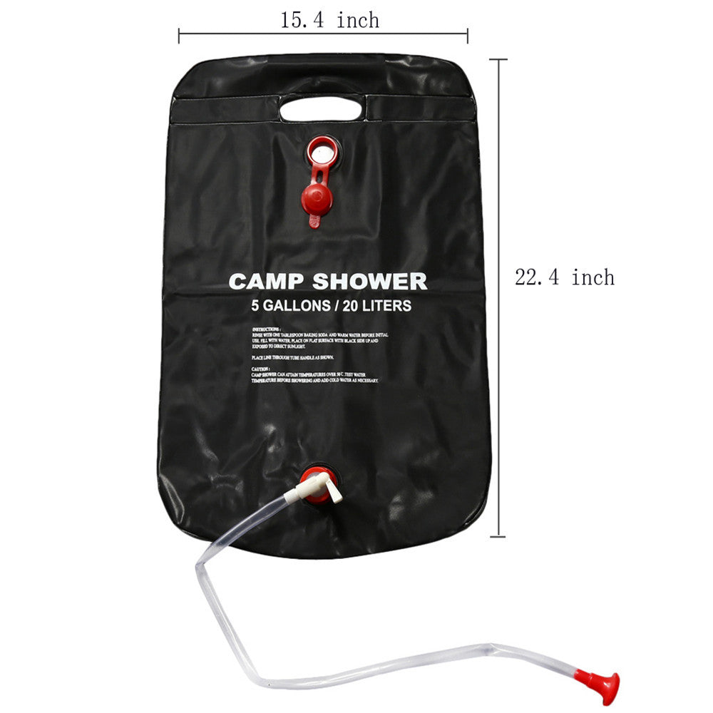 Solar Energy Heated Camp PVC Shower Bag