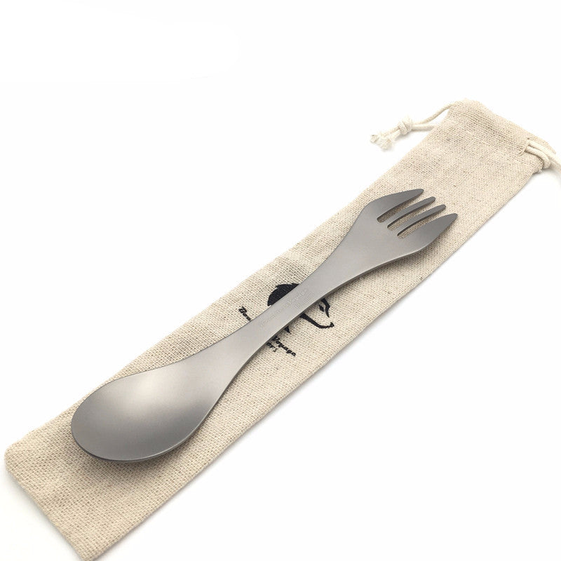 Portable Spoon Fork Spork Titanium