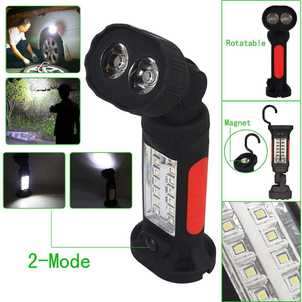 Flashlight Torch 360 Rotation Hook